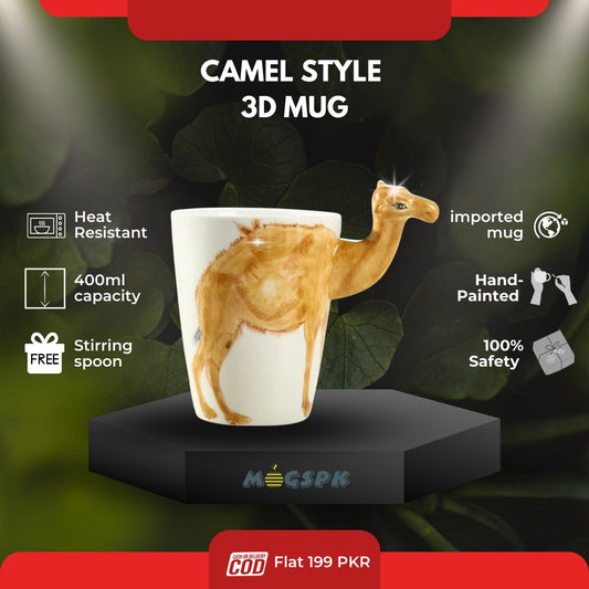 Cute Camel Style 3D Ceramic Mug