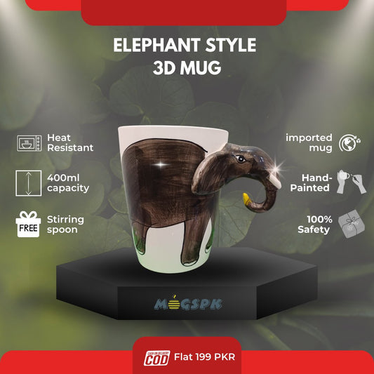 Cute Elephant Style 3D MUG