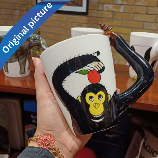Cute Monkey Style 3D Ceramic Mug