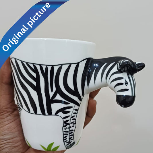Zebra 3D Mug Ceramic 400 ml cup gift mug