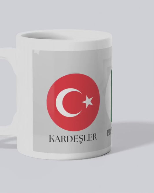Turkiye Azerbaijan Pakistan Brothers and Friendship mugs